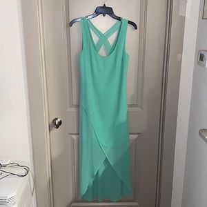 Lost April mint green high low cocktail dress medium